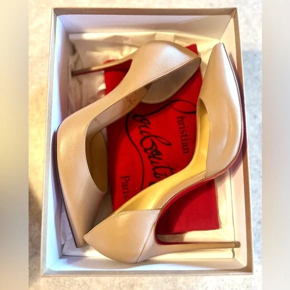 Christian Loubiton Shoes, Worn once for 30 minutes. Christian Louboutin | Shoes | Christian Louboutin Suede Red  main image 2